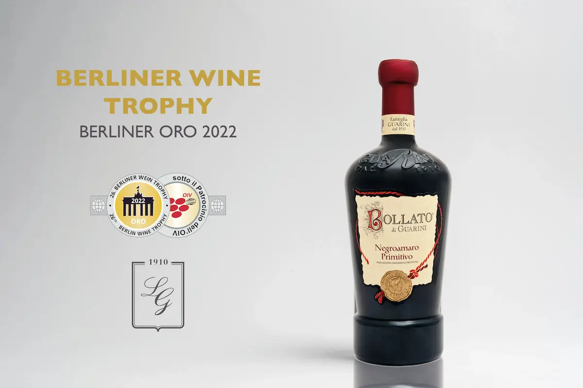 Our Negroamaro Primitivo IGP in 2022 won the Berliner Oro at the Berliner Wine Trophy - Losito e Guarini